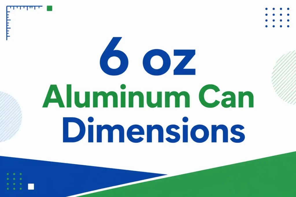 6 oz Aluminum Can Dimensions