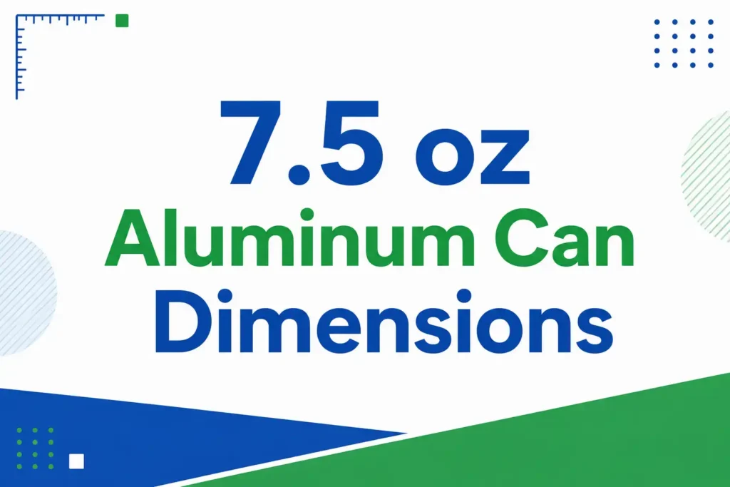7.5 oz Aluminum Can Dimensions