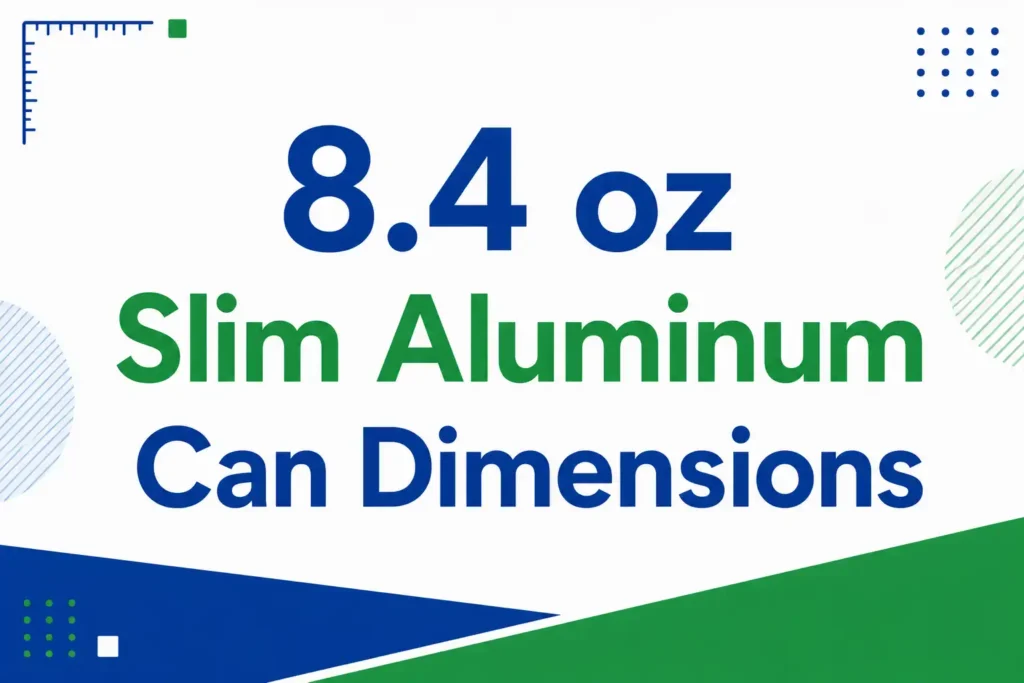 8.4 oz Slim Aluminum Can Dimensions