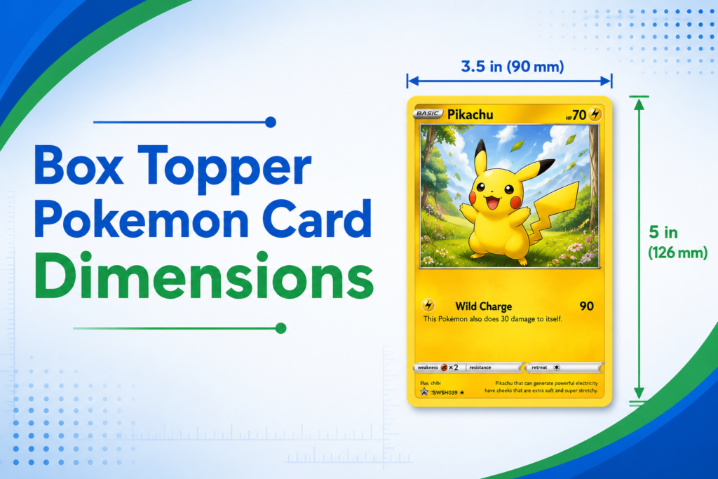 Box Topper Pokemon Card Dimensions