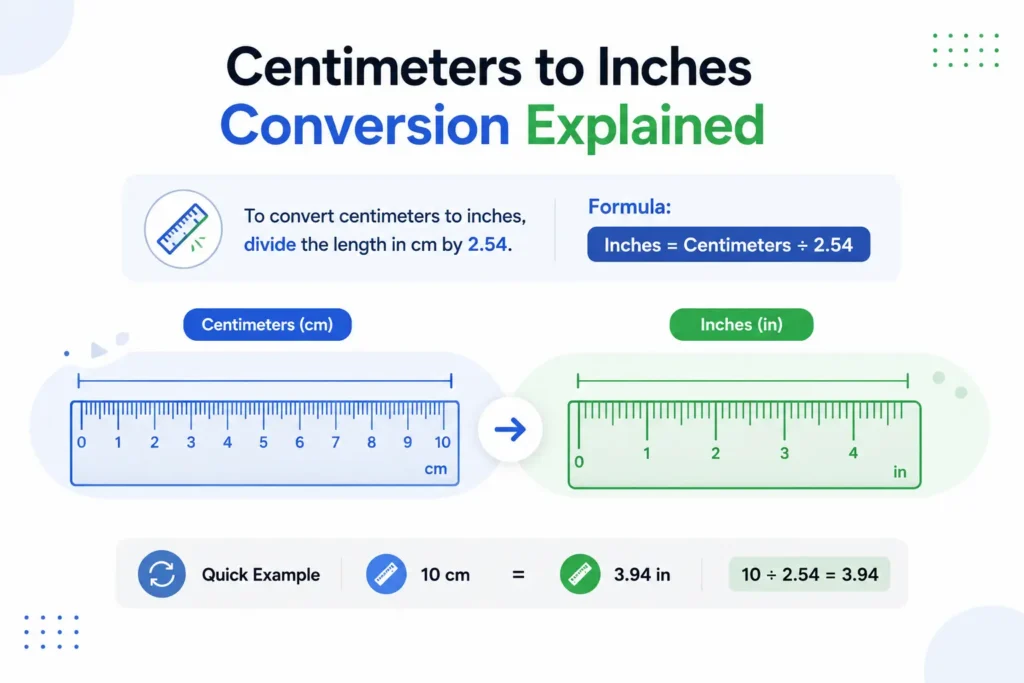 Centimeters to Inches Conversion
