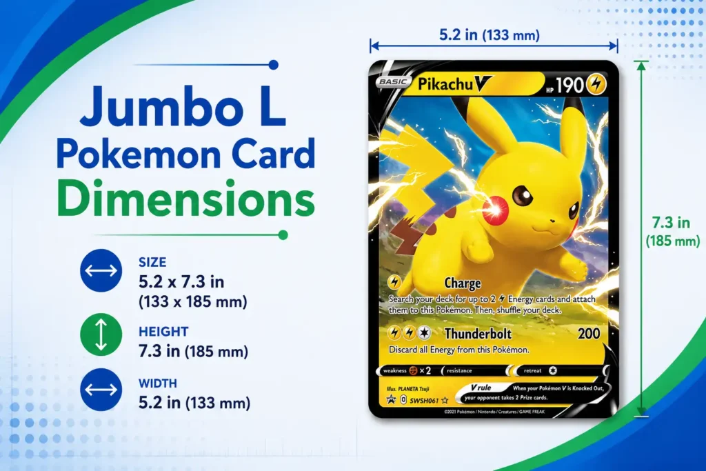 pokemon card measurements Giant Cards for Promotions, GX Card, VMAX, EX, Vstar or V, Jumbo Card, Size XXL, Advertising Box, Official Cards, English Language (Palkia VSTAR) Toys Pokemon Card Dimensions: The Complete