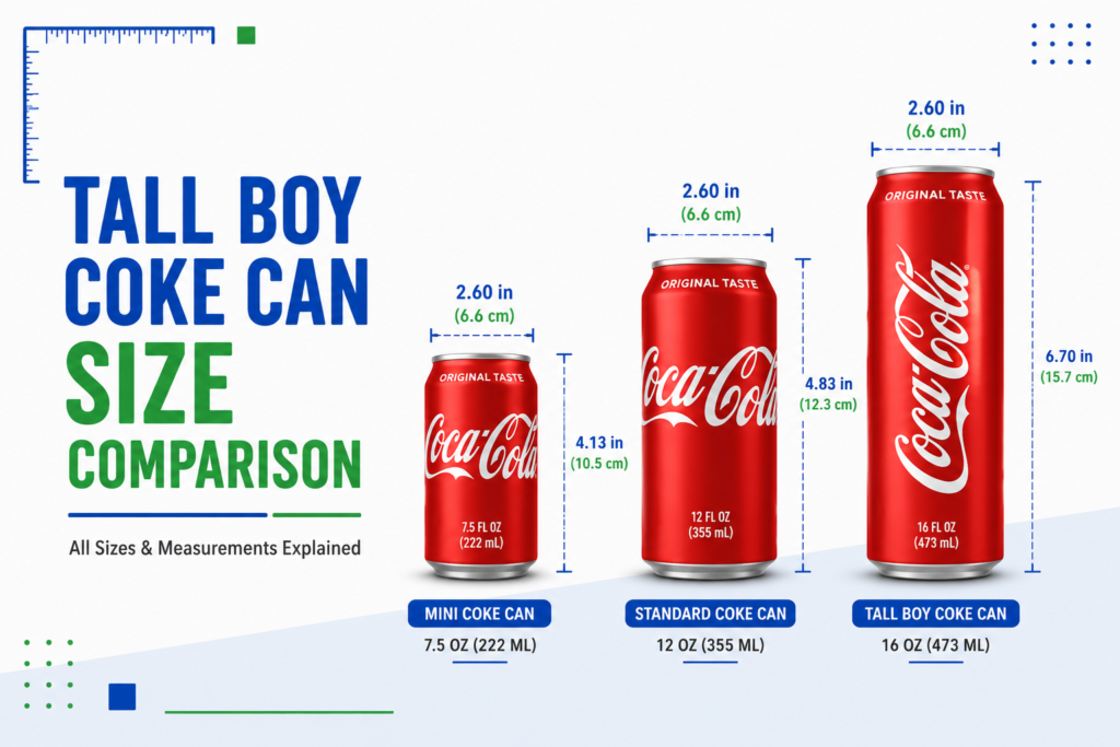 Tall Boy Coke Can Dimensions