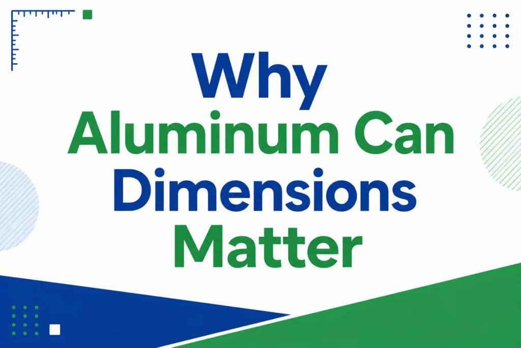 Why Aluminum Can Dimensions Matter