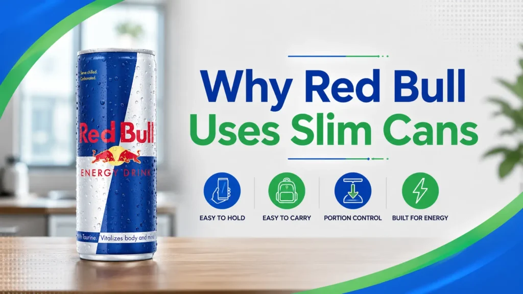 Why red bull uses slim cans