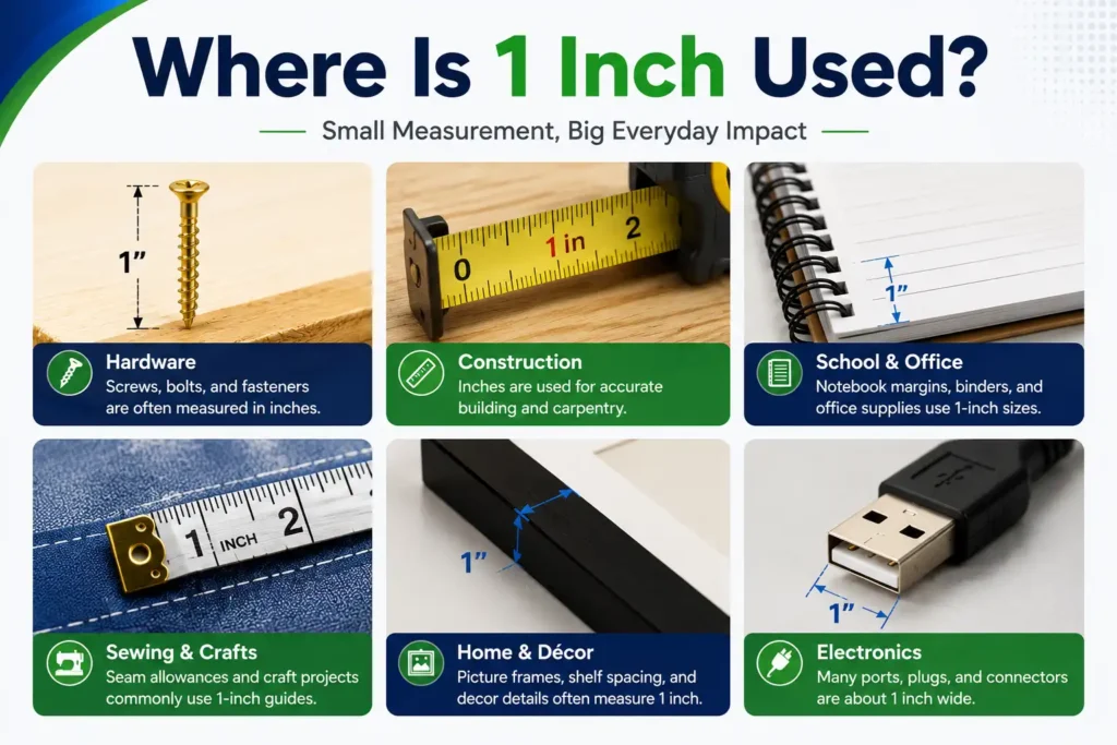Where Is 1 Inch Used